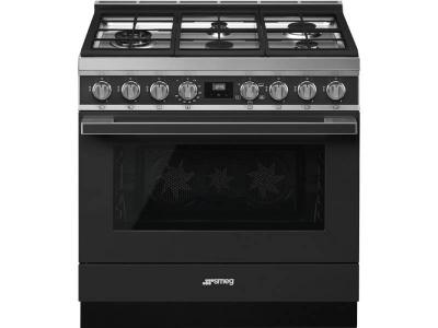 36" SMEG Portofino Freestanding Professional Gas Range with 5 Sealed Burners - CPF36UGGAN