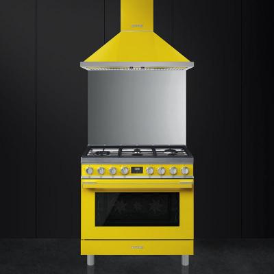 36" SMEG Portofino Freestanding Professional Dual Fuel Range with 5 Sealed Burners - CPF36UGMYW