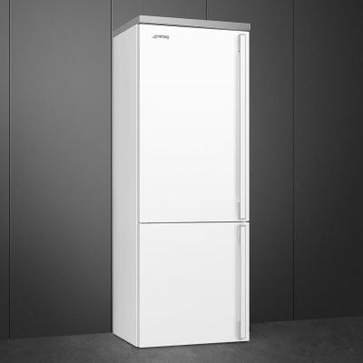 28" SMEG 16.2 Cu. Ft. Portofino Freestanding Bottom Mount Refrigerator - FA490ULWH