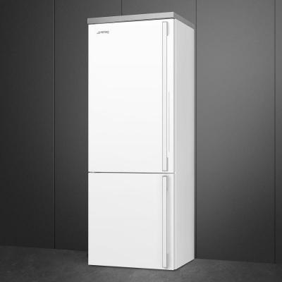 28" SMEG 16.2 Cu. Ft. Portofino Freestanding Bottom Mount Refrigerator - FA490ULWH