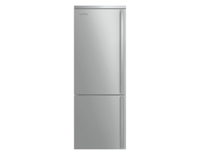 28" SMEG 18.01 Cu.Ft. Free Standing Bottom Mount Refrigerator in Stainless Steel - FA490ULX