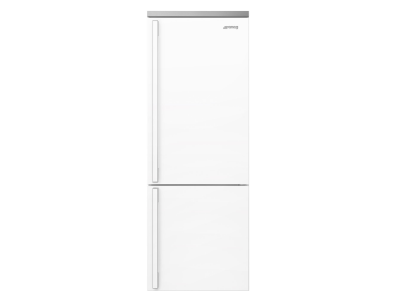 28" SMEG 18.01 Cu.Ft. Free Standing Bottom Mount Refrigerator in White - FA490URWH