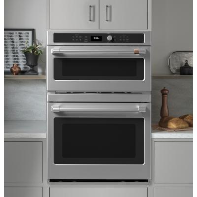 30" Café 6.7 Cu. Ft. Combination Double Wall Oven With Convection - CTC912P2NS1