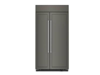 42" KitchenAid 25.5 Cu. Ft. Side By Side Built In Refrigerator - KBSN702MPA