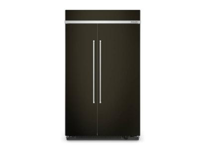 48" KitchenAid 30 Cu. Ft. Side By Side Built In Refrigerator - KBSN708MBS