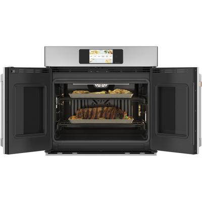 30" Café 5.0 Cu. Ft. Built In French Door Single Convection Wall Oven In Stainless Steel - CTS90FP2NS1