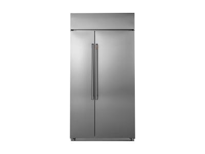 42" Café 25 Cu. Ft. Built-In Side-by-Side Refrigerator in Stainless Steel - CSB42WP2NS1