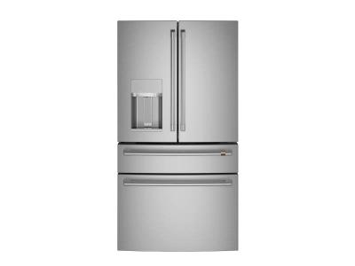 36" Café 27.8 Cu. Ft. Smart 4-Door French-Door Refrigerator - CVE28DP2NS1