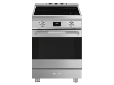 24" SMEG Professional Induction Range in Stainless steel - SPR24UIMX