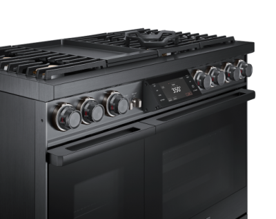 48" Dacor Contemporary 6.6 Cu. Ft. Dual-Fuel Steam Range with Integrated Griddle in Graphite Stainless - DOP48C96DLM/DA