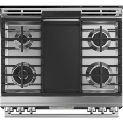 30" Café 5.7 Cu. Ft. True Convection 6-Burner Slide-In Dual Fuel Range - CC2S900M2NS5