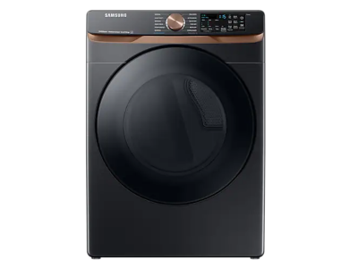 27" Samsung 7.5 Cu. Ft. Dryers with Steam Sanitize in Black - DVE50BG8300VAC