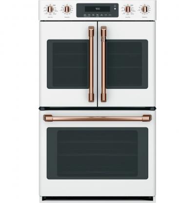 Café Wall Oven Kit With 2 French-Door Handles And 4 Knobs In Brushed Copper - CXWDFHKPMCU