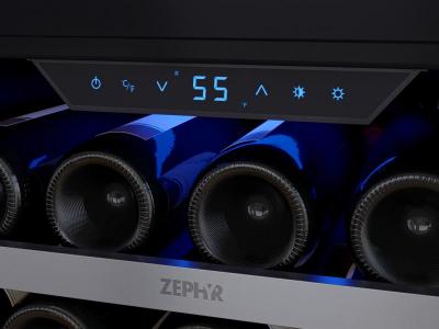 24" Zephyr Full Size Single Zone Wine Cooler - PRW24F01CG
