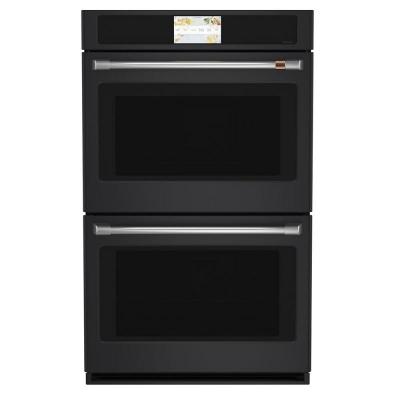 30" Café 10.0 cu. Ft. Built-In Convection Double Wall Oven In Matte Black - CTD90DP3ND1