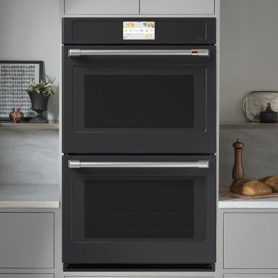 30" Café 10.0 cu. Ft. Built-In Convection Double Wall Oven In Matte Black - CTD90DP3ND1