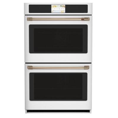 30" Café 10 Cu. Ft. Built-In Convection Double Wall Oven In Matte White - CTD90DP4NW2