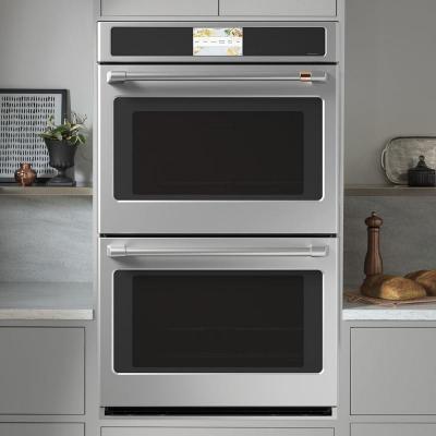 30" Café 10 Cu. Ft. Built-In Convection Double Wall Oven In Stainless Steel - CTD90DP2NS1