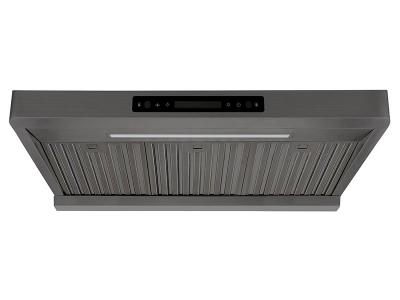 30" Vesta Alexandria 860 CFM Under Cabinet Range Hood in Black Stainless Steel  - VRH-ALEXANDRIA-BS-30