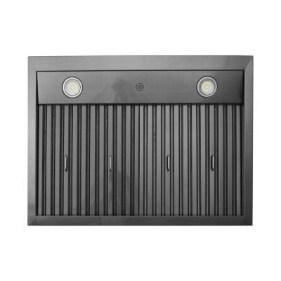 30" Vesta Frankfurt 900 CFM Wall Mount Range Hood in Black Stainless Steel - VRH-FRANKFURT-BS-30