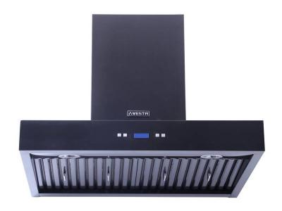 30" Vesta Stuttgart 900 CFM Wall Mount Range Hood in Black Stainless Steel - VRH-STUTTGART-BS-30