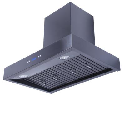 30" Vesta Stuttgart 900 CFM Wall Mount Range Hood in Black Stainless Steel - VRH-STUTTGART-BS-30