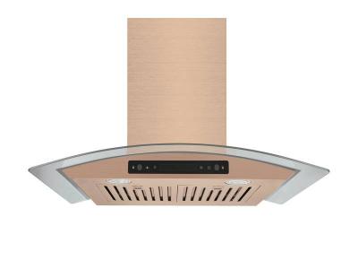 30" Vesta Amsterdam 800 CFM Wall Mount Range Hood in Gold Stainless Steel  - VRH-AMSTERDAM-GS-30