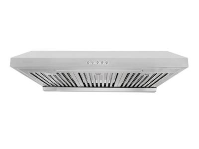 30" Vesta Augusta 850 CFM Under Cabinet Range Hood in Stainless Steel - VRH-AUGUSTA-SS-30