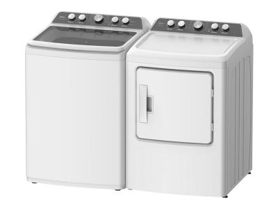 27" Midea 6.7 Cu. Ft. White Top Load Tumble Dryer-MLE47C4AWW