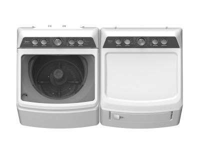 27" Midea 6.7 Cu. Ft. White Top Load Tumble Dryer-MLE47C4AWW