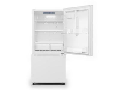 30" Midea 18.7 Cu. Ft. Bottom Mount Freezer Refrigerator - MRB19B7AWW