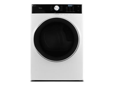 27" Midea 8.0 Cu. Ft. Front Load Dryer in White - MLE52N3AWW