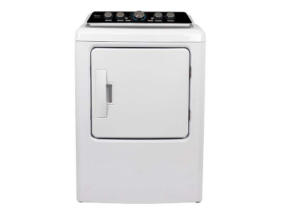 27" Midea 6.7 Cu. Ft. Front Load Dryer in White - MLE47C3AWW