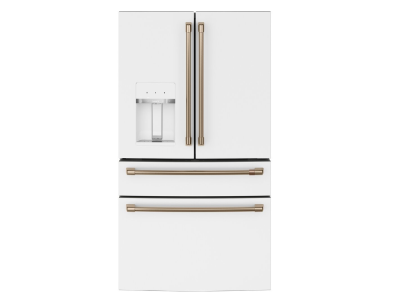 36" Café 22.3 Cu. Ft. Counter-Depth 4 Door French Door Refrigerator in Matte White - CXE22DP4PW2