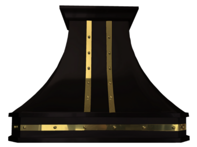 36" Cyclone Design Collection Wall Mount Range Hood in Matte Black Brass - DCB40936MBB