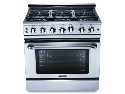 36" Capital 4.6 Cu. Ft. Precision Series Freestanding Gas Range with 6 Sealed Burner - GSCR366-N