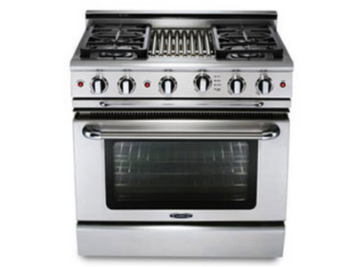 36" Capital 4.6 Cu. Ft. Precision Series Freestanding Gas Range with 4 Sealed Burner - GSCR364B-N