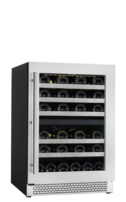 24" Cavavin Counter Depth Wine Cooler with Dual Temperature Zones - V-041WDZ