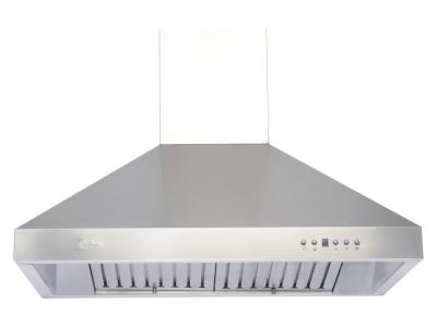 36" Cyclone Pro Collection Wall Mount Range Hood With Stainless Steel Baffle Filters - SCB71136