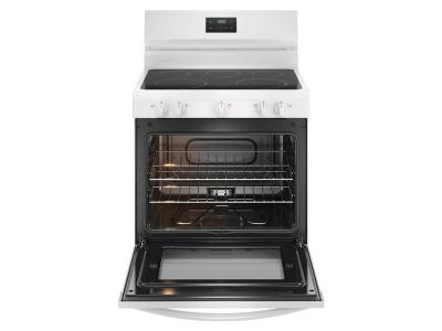30" Frigidaire 5.3 Cu. Ft. Rear Control Electric Range in White - FCRE305CBW