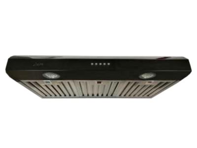 36" Cyclone Classic Collection Undermount Range Hood In Black - CYB919R36B