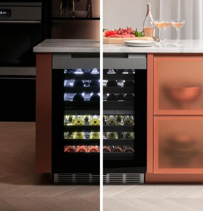 24" Café 4.7 Cu. Ft. Wine Center with 46 Bottle Capacity in Platinum Glass - CCR06DM2PS5