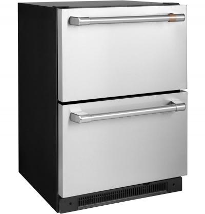 24" Café 5.7 Cu. Ft. Built-In Dual-Drawer Refrigerator - CDE06RP2NS1
