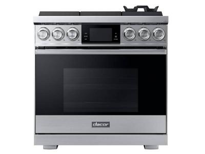 36" Dacor 5.4 Cu. Ft. Freestanding Pro Gas Range - DOP36M96GLS