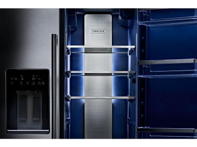 36" Maytag 28.3 Cu. Ft. Wide Full-Depth Side-by-Side Refrigerator with Arctic Blue Interior - MRSF6636RZ