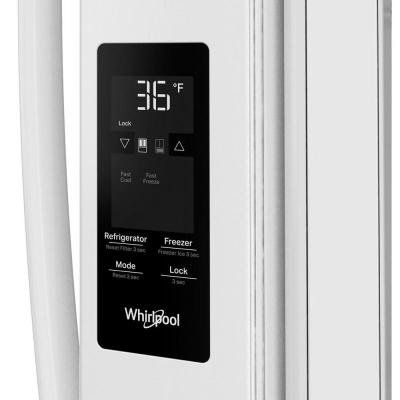 36" Whirlpool 31 Cu. Ft. French Door Refrigerator with Interior Water Dispenser - WRFF3336SW