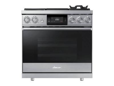 36" Dacor  Pro Dual-Fuel Steam Range with Griddle - DOP36M94DPS
