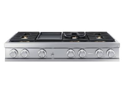 48" Dacor Contemporary Series Liquid Propane Rangetop With Griddle - DTT48M976PS