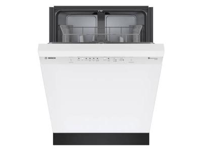 24" Bosch 300 Series Dishwasher in White - SHE41CM2N