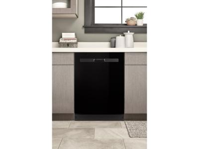 24" Whirlpool 55 DBA Quiet Dishwasher with Boost Cycle and Pocket Handle - WDP540HAMB